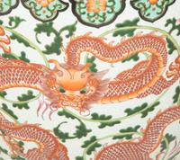 A Pair of Chinese Export Porcelain Jardinières with Dragon Decoration