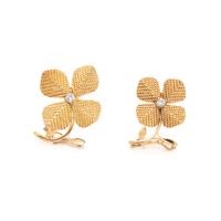 COLLECTION OF DIAMOND FLORAL BROOCHES