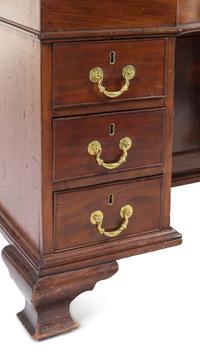 A George III Mahogany Writing Table of Baronial Interest