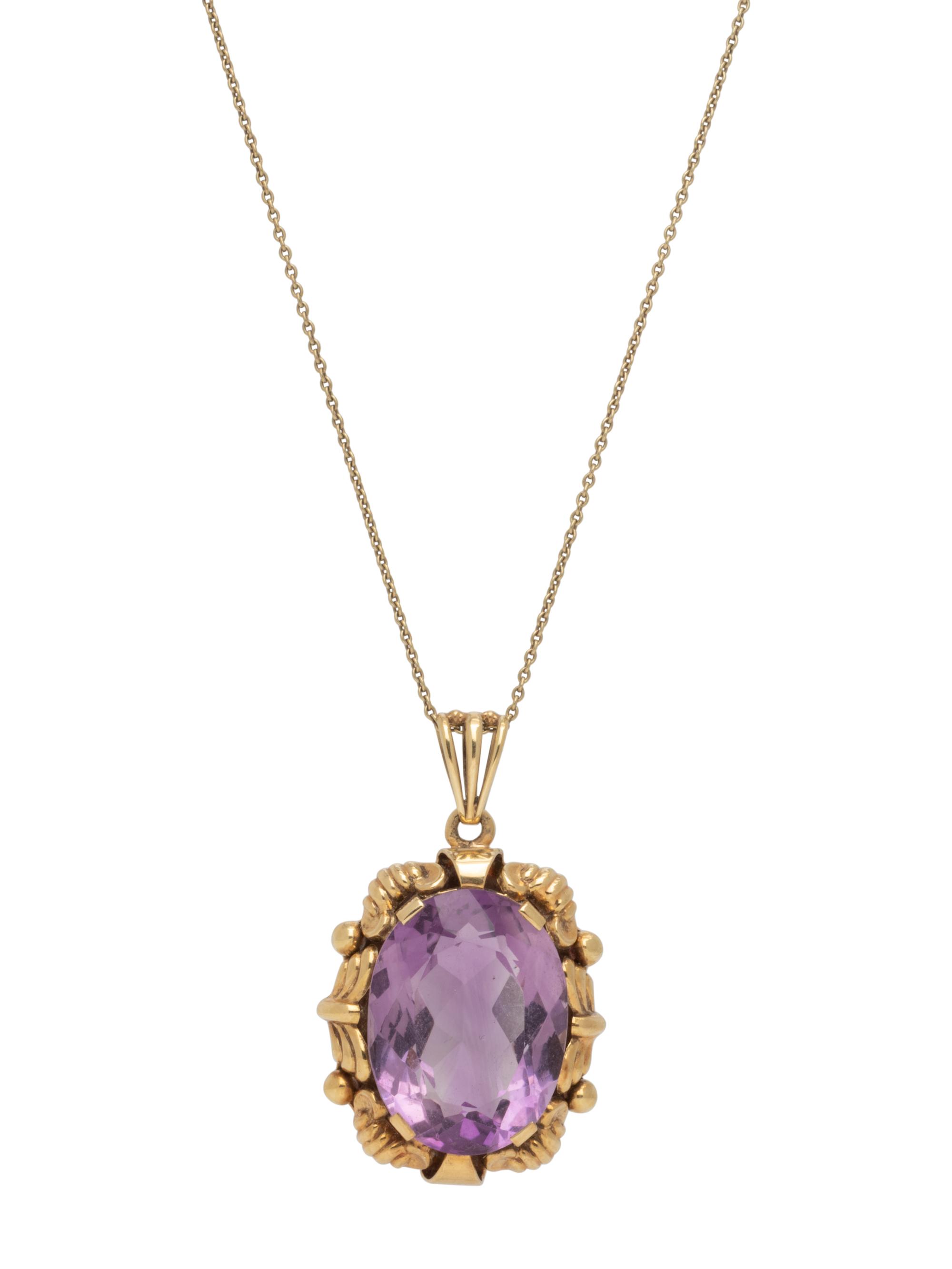 AMETHYST PENDANT/NECKLACE