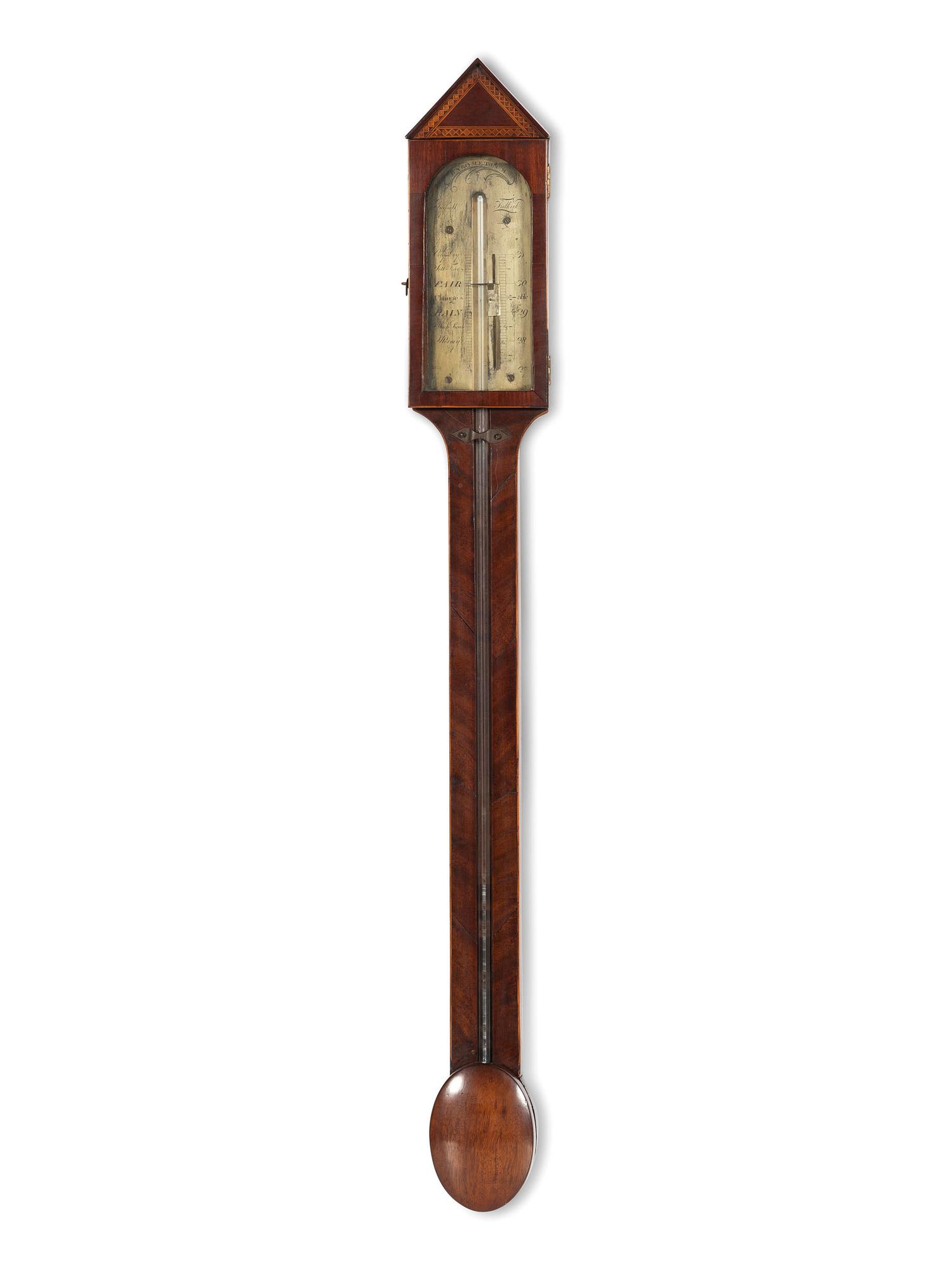 A George III Mahogany Stick Barometer