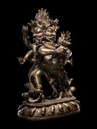 A Sino-Tibetan Bronze Figure of Vajrapani
