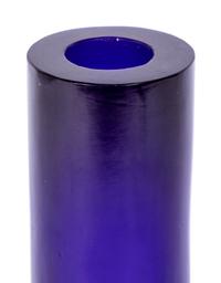 A Chinese Transparent Cobalt Blue Glass Bottle Vase