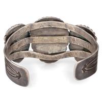 Navajo Silver, Turquoise, and Jet Cuff Bracelets