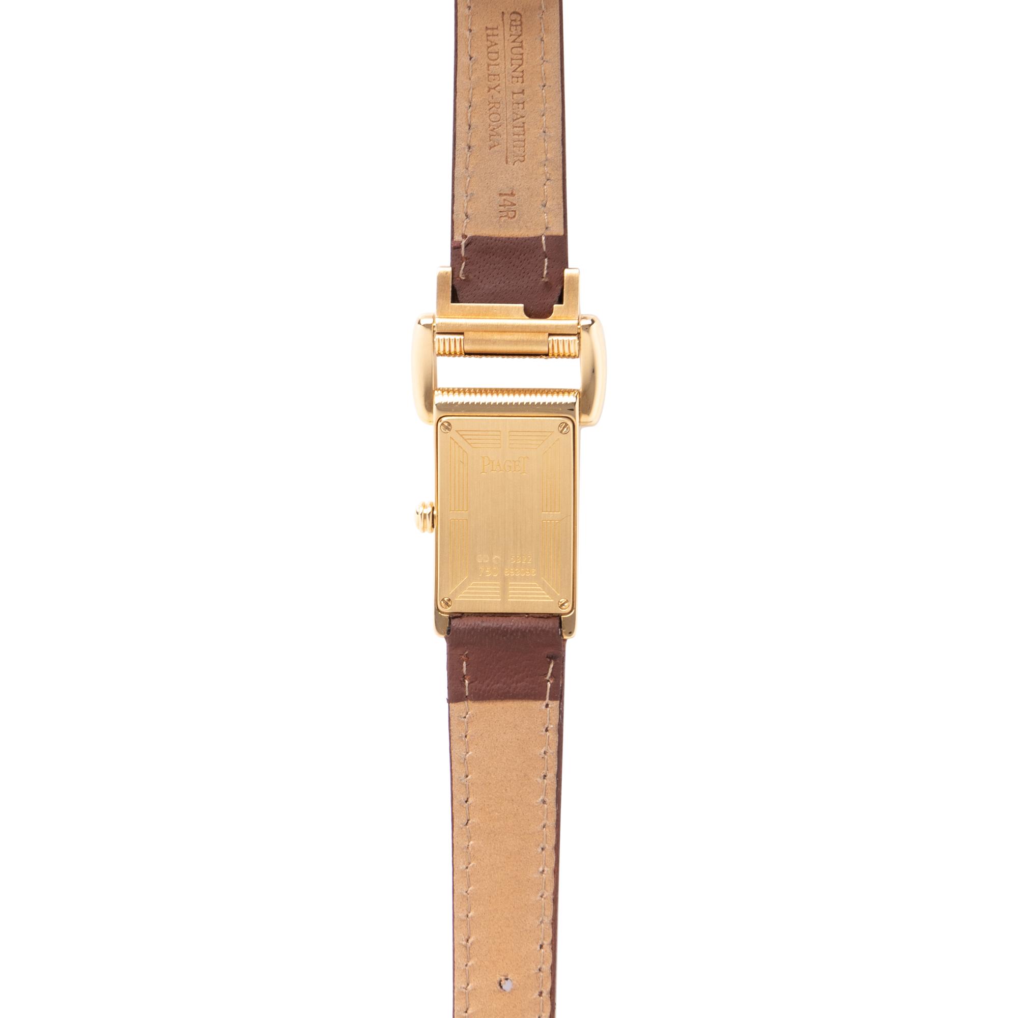 PIAGET, REF. 5322 18K YELLOW GOLD 'MISS PROTOCOLE' WRISTWATCH