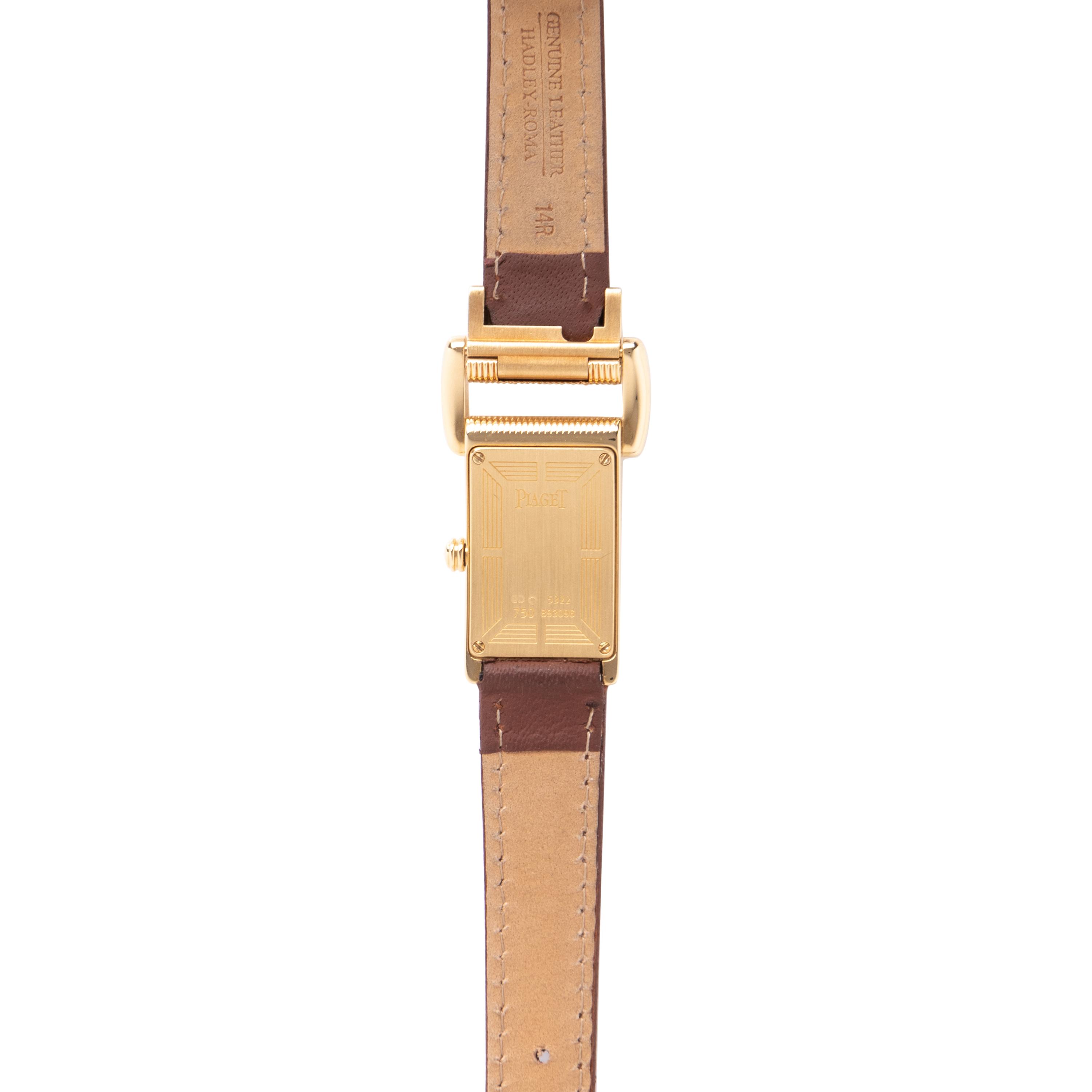PIAGET, REF. 5322 18K YELLOW GOLD 'MISS PROTOCOLE' WRISTWATCH