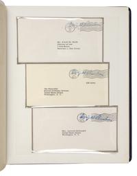 [PRESIDENTIAL FREE FRANKS]. A group of 45 facsimile free franks, comprising: