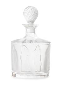 A Lalique Frosted Glass Femmes Antiques Decanter Height 10 inches.