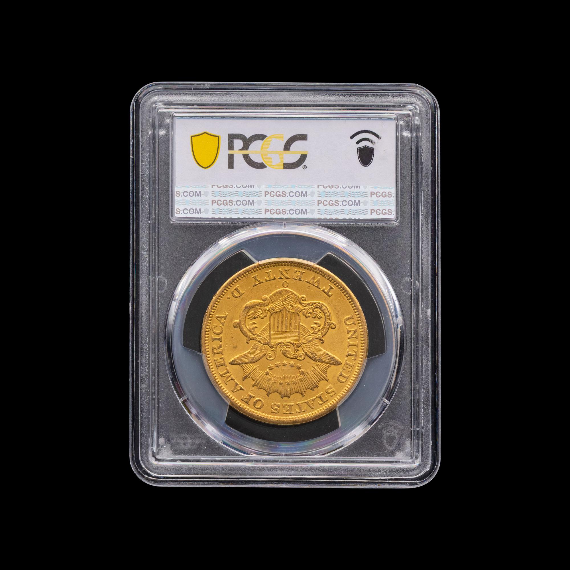 An 1851-O Liberty Head $20 Gold Coin [PCGS AU58; ex. The Fairmont Collection ]