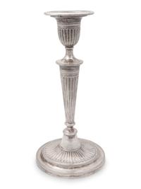 A Group of American Silver Candlesticks and Candelabras