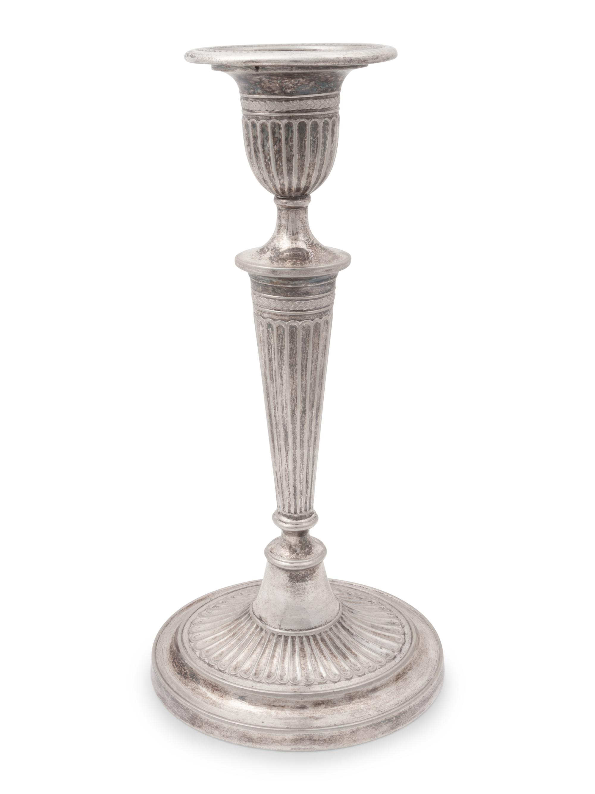A Group of American Silver Candlesticks and Candelabras