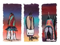 Three Works: Maiden , 2004, Buffalo Man , 2004, and Indian Rider