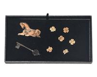 An Italian Baroque bone-inlaid walnut cassone, 17th century