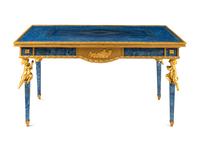 An Empire Style Gilt Bronze Mounted Lapis Lazuli Center Table