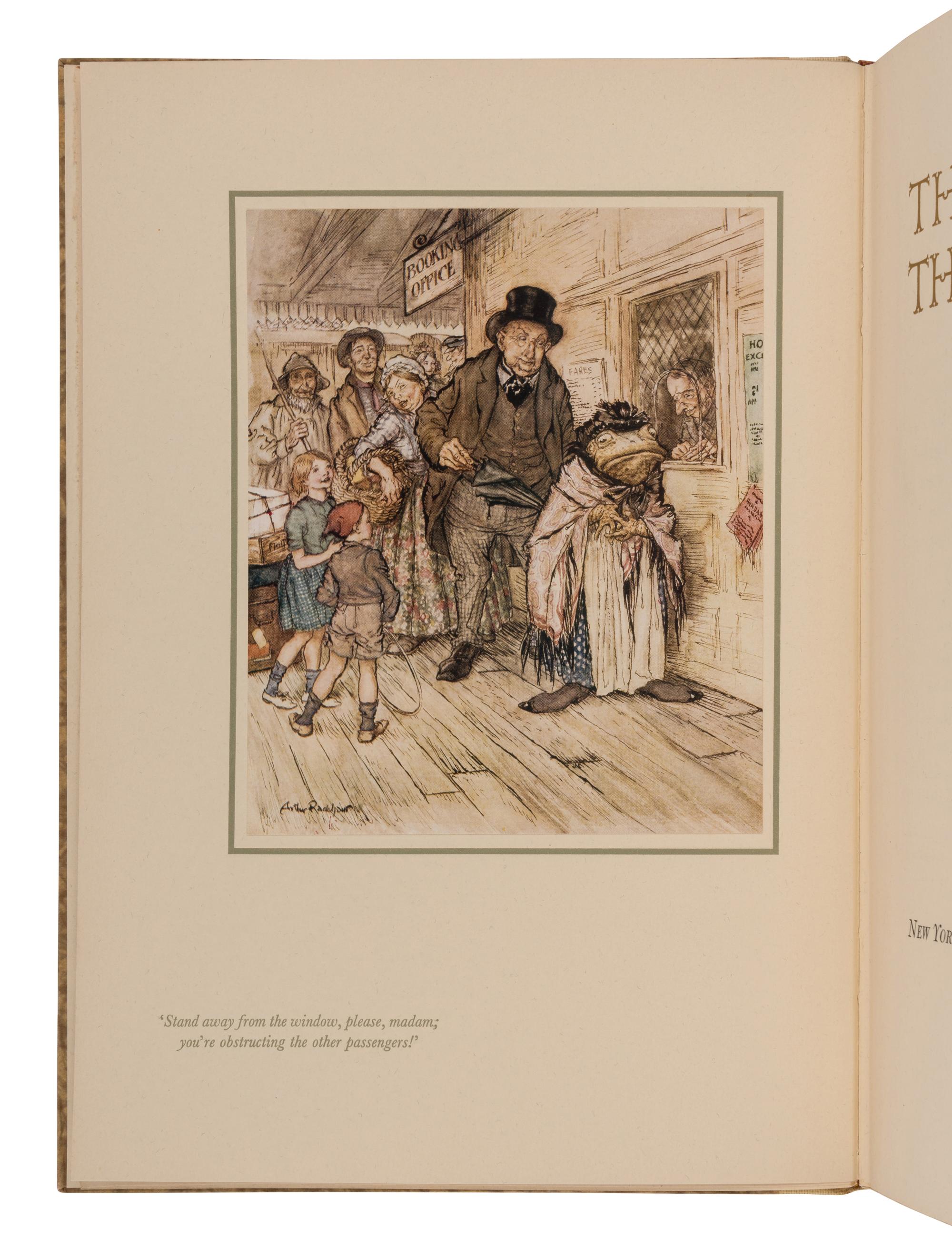 [RACKHAM, Arthur (1867-1939), illustrator]. GRAHAME, Kenneth (1859-1932). The Wind in the Willows. New York: The Limited Editions Club, 1940.