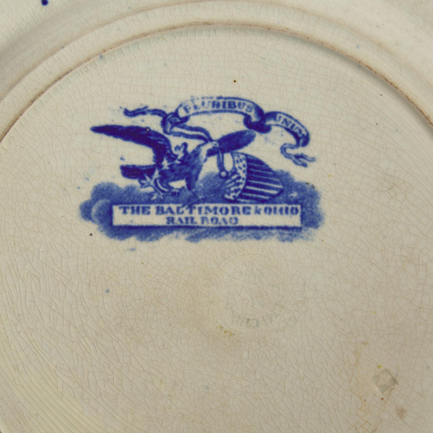 A Group of Five Staffordshire Historical Blue Table Articles