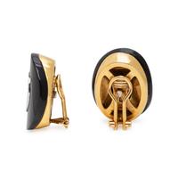 CARDI, MILANO, BLACK ONYX AND DIAMOND EARRINGS AND RING