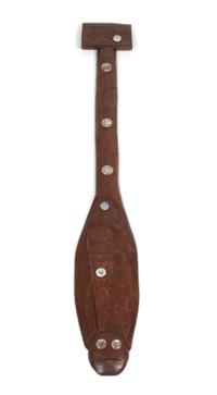Carved Wood Talking Stick Height of largest 72 inhes