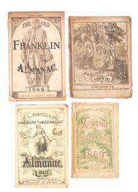 (ALMANACS) A collection of 19th-century almanacs, in one box.