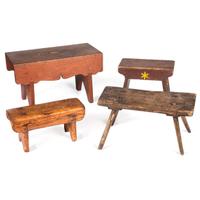Four Country Joined Foot or Child’s Stools