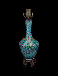 A Cloisonné Enamel Faceted Vase