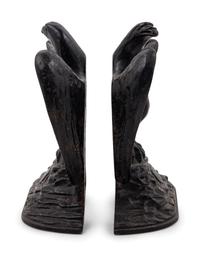 A Pair of Cast Iron Eagle-Form Bookends