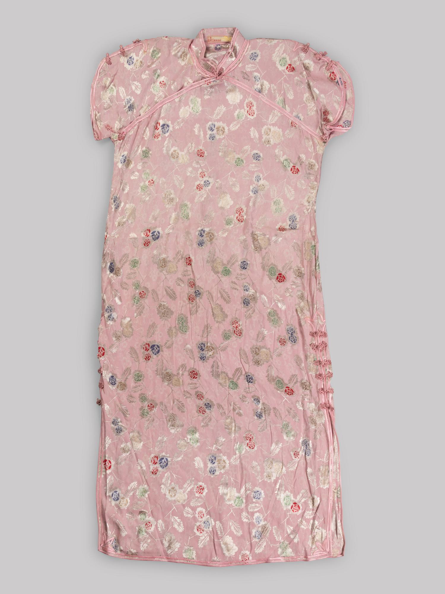 Two Chinese Silk Woven Lady's Cheongsam, Qipao