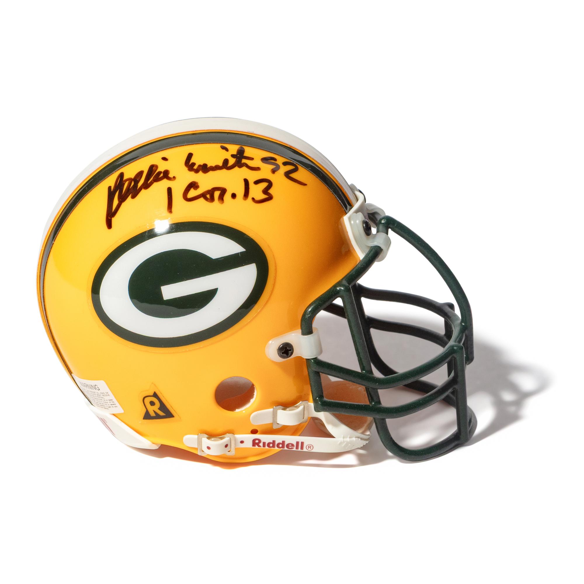 A Reggie White Signed Autograph Green Bay Packers Mini Helmet (PSA)