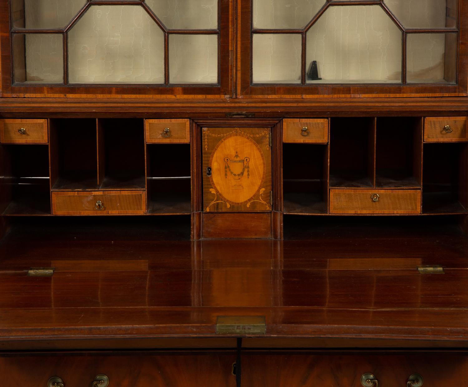 A George III Mahogany Secretary Desk