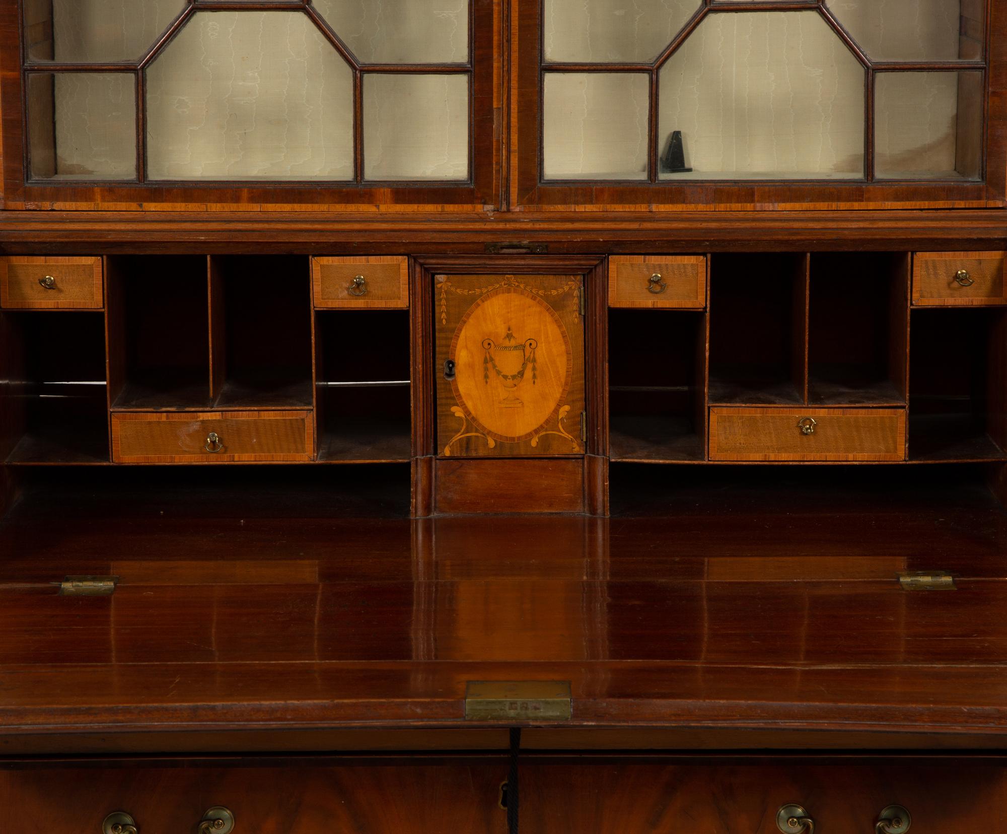 A George III Mahogany Secretary Desk
