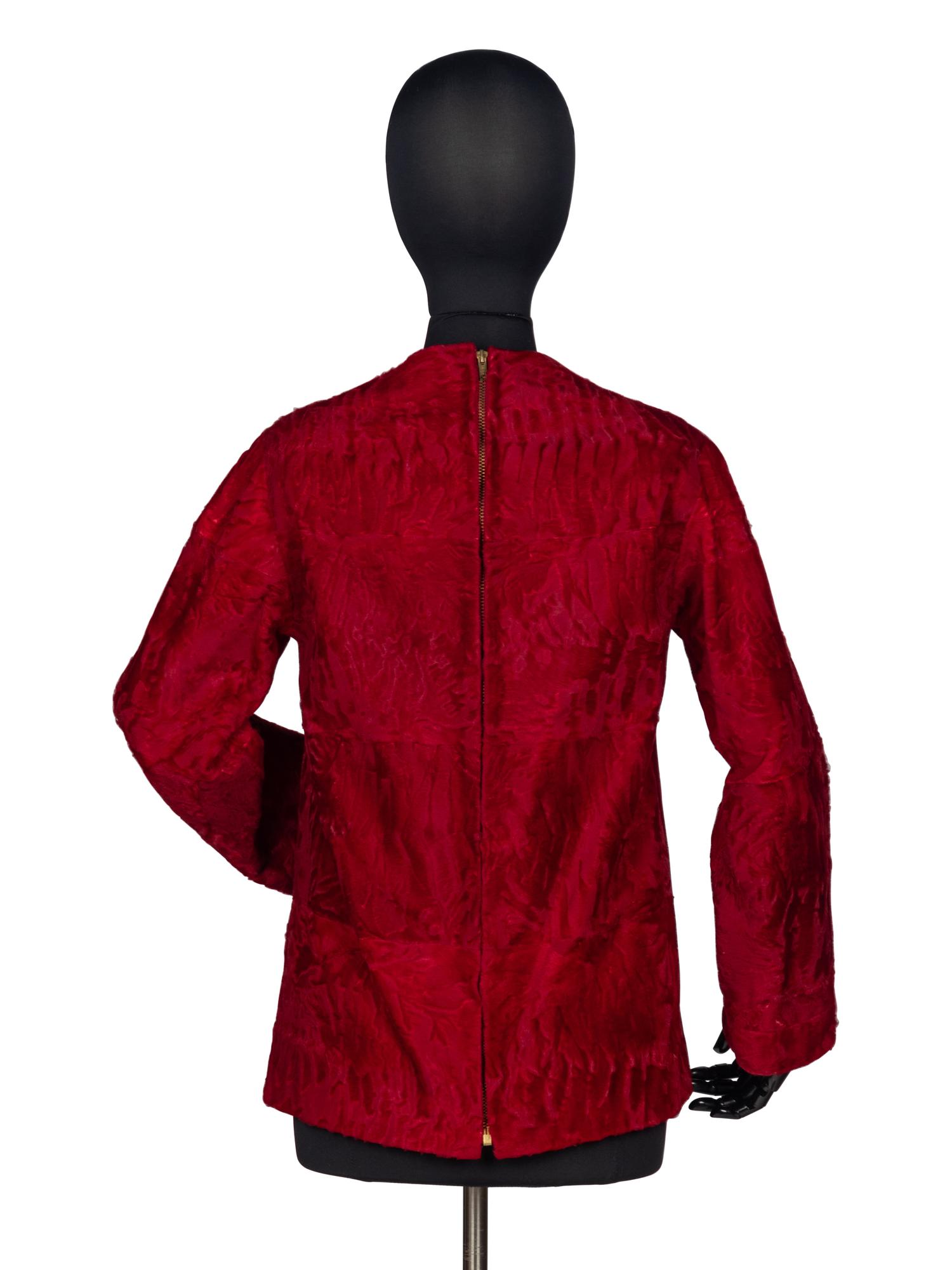 Maximilian Red Broadtail Top