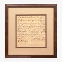 [Declaration of Independence] [Maryland] Carroll, Charles Manuscript Document, signed