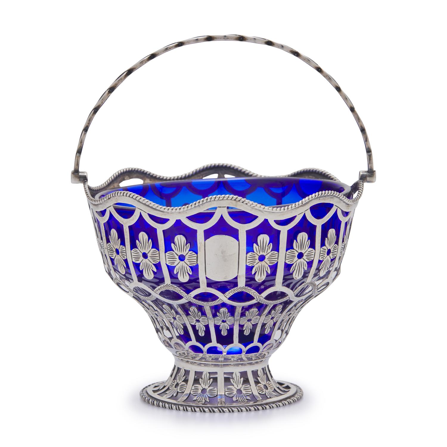A George III Pierced Silver Sugar Basket
