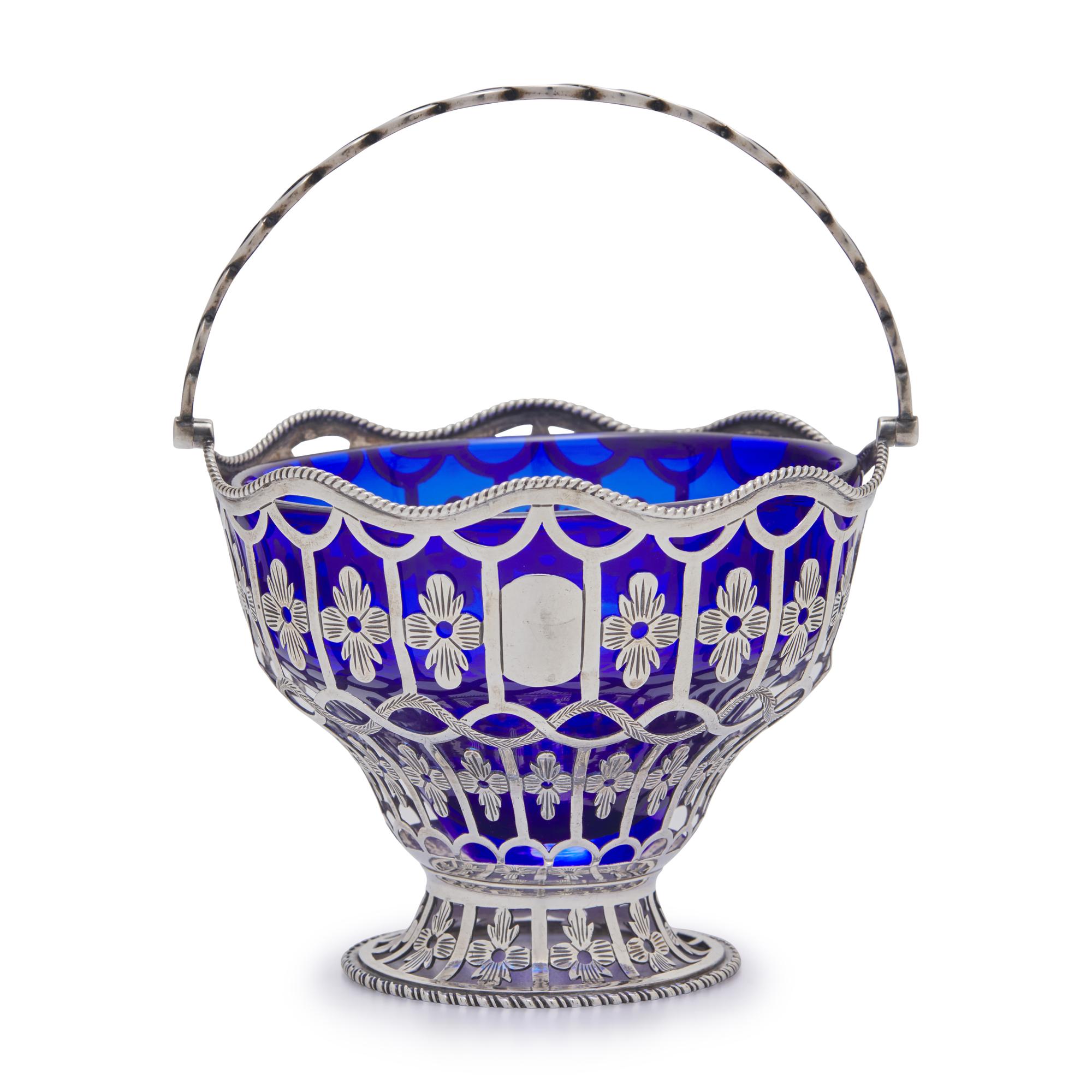 A George III Pierced Silver Sugar Basket