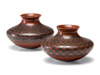Pottery Jars, Complementing Pair