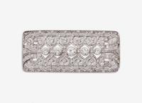 An Art Deco Platinum and Diamond Brooch