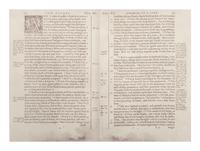 [BIBLE LEAVES - ENGLISH - 16TH AND 17TH CENTURIES]. A group of 8 Bible leaves in English, comprising:
