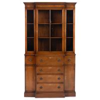 A George III Style Mahogany Breakfront Bookcase
