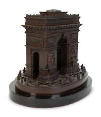 A French Grand Tour Patinated Bronze Model of the Arc de Triomphe by LeBlanc Freres — FOURTH QUARTER 19TH CENTURY