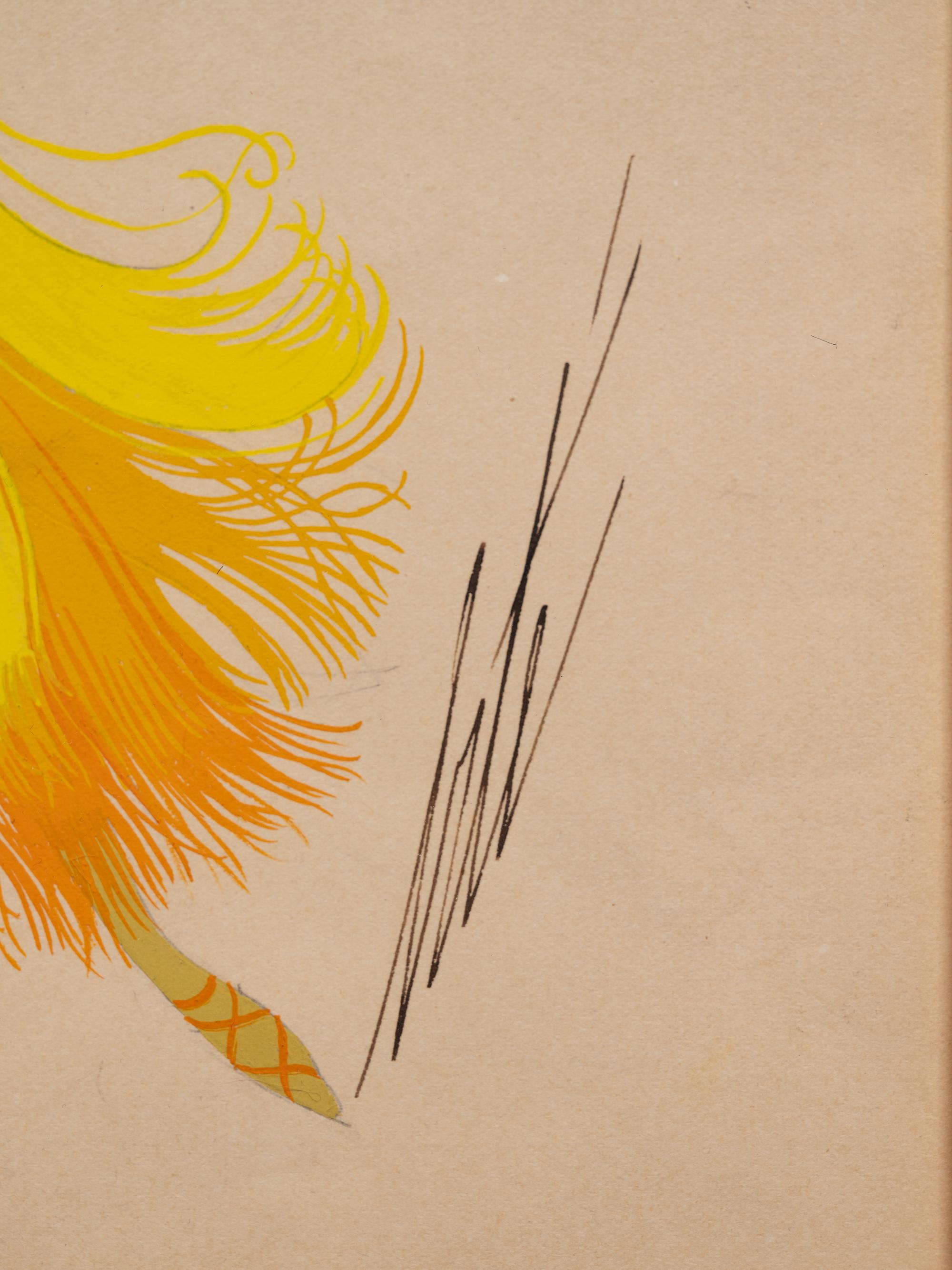 A Group of Three Costume Designs: Tableaux Mah Jongg - Vieux Chinoise , 1924; La Visite du Coulisses - Zizi Jeanmaire ; and South Sea Islands - Danseuse