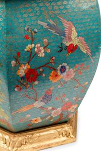 A Pair of Chinese Cloisonné-on-Porcelain Jardinières