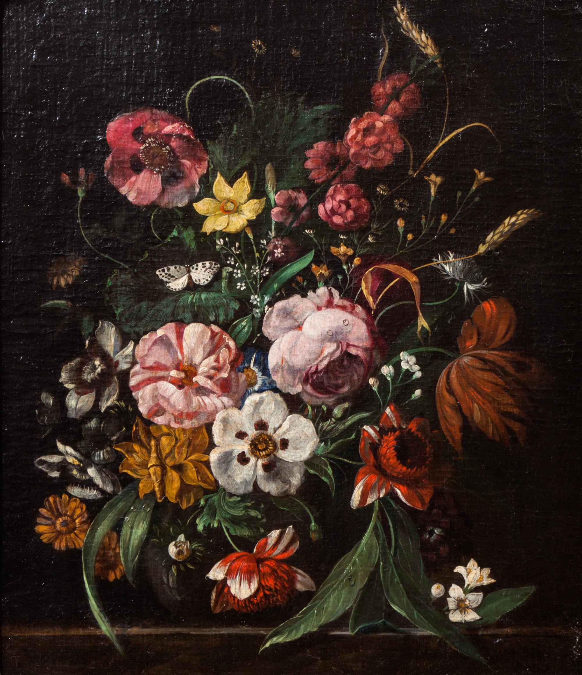 Dutch School, (19th century), Two works: Floral Still Lifes