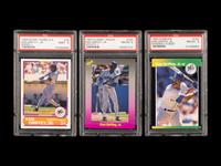 A Group of 12 Ken Griffey Jr. PSA Graded Rookie Cards,