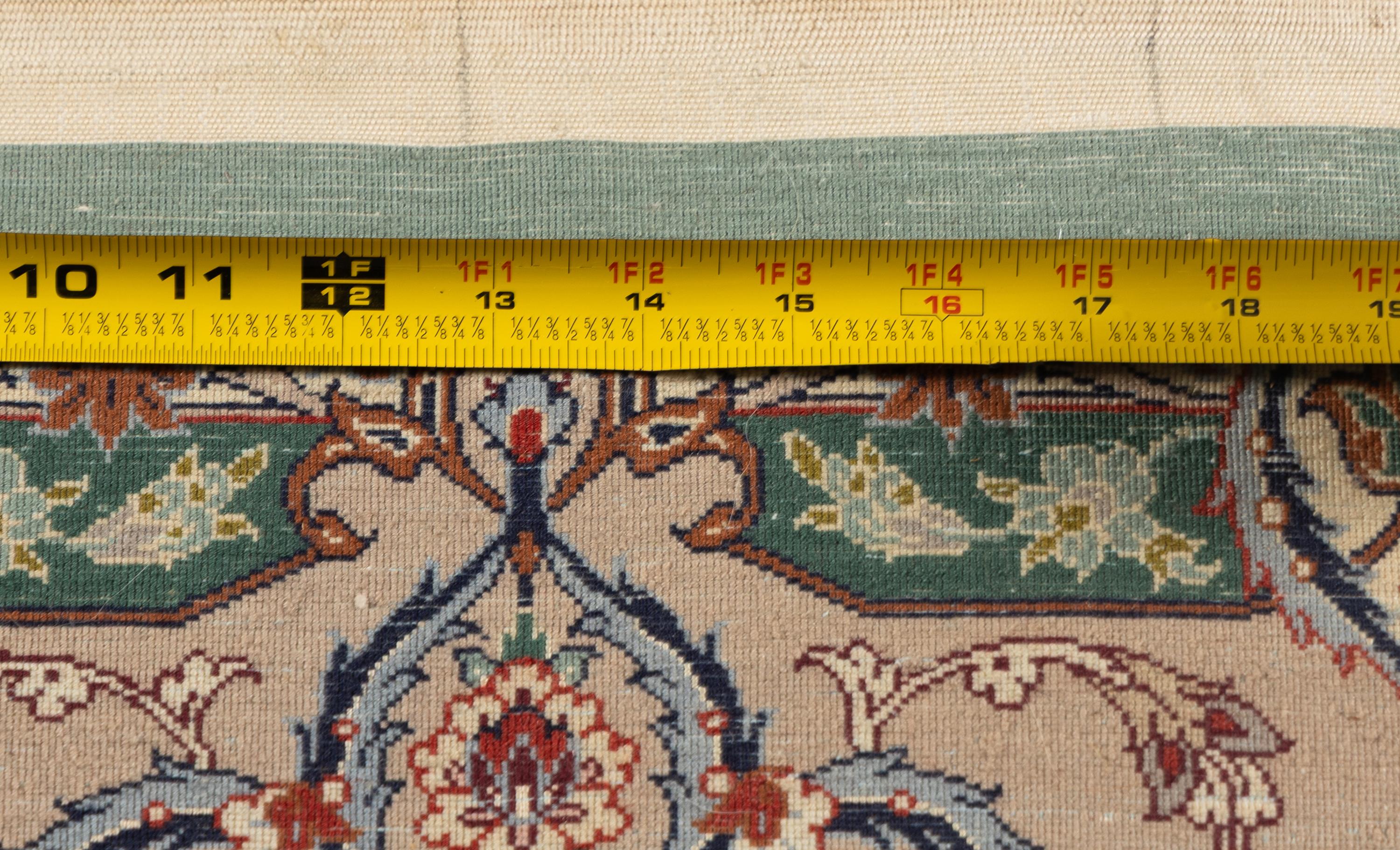 A Nain Silk and Wool Rug