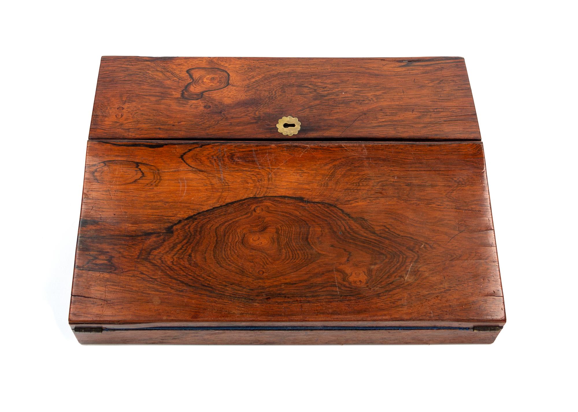 A Regency Brass Mounted Rosewood Writing Box — 19TH CENTURY