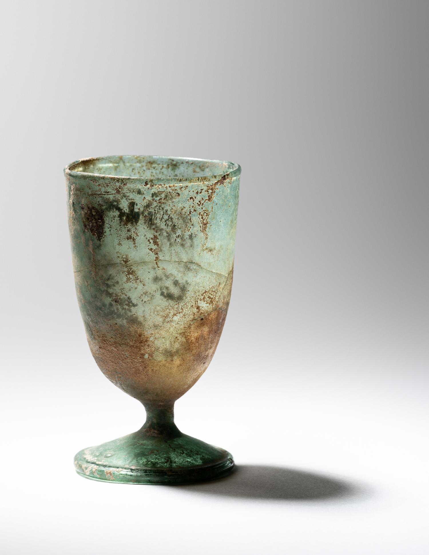 A Roman Green Glass Cup