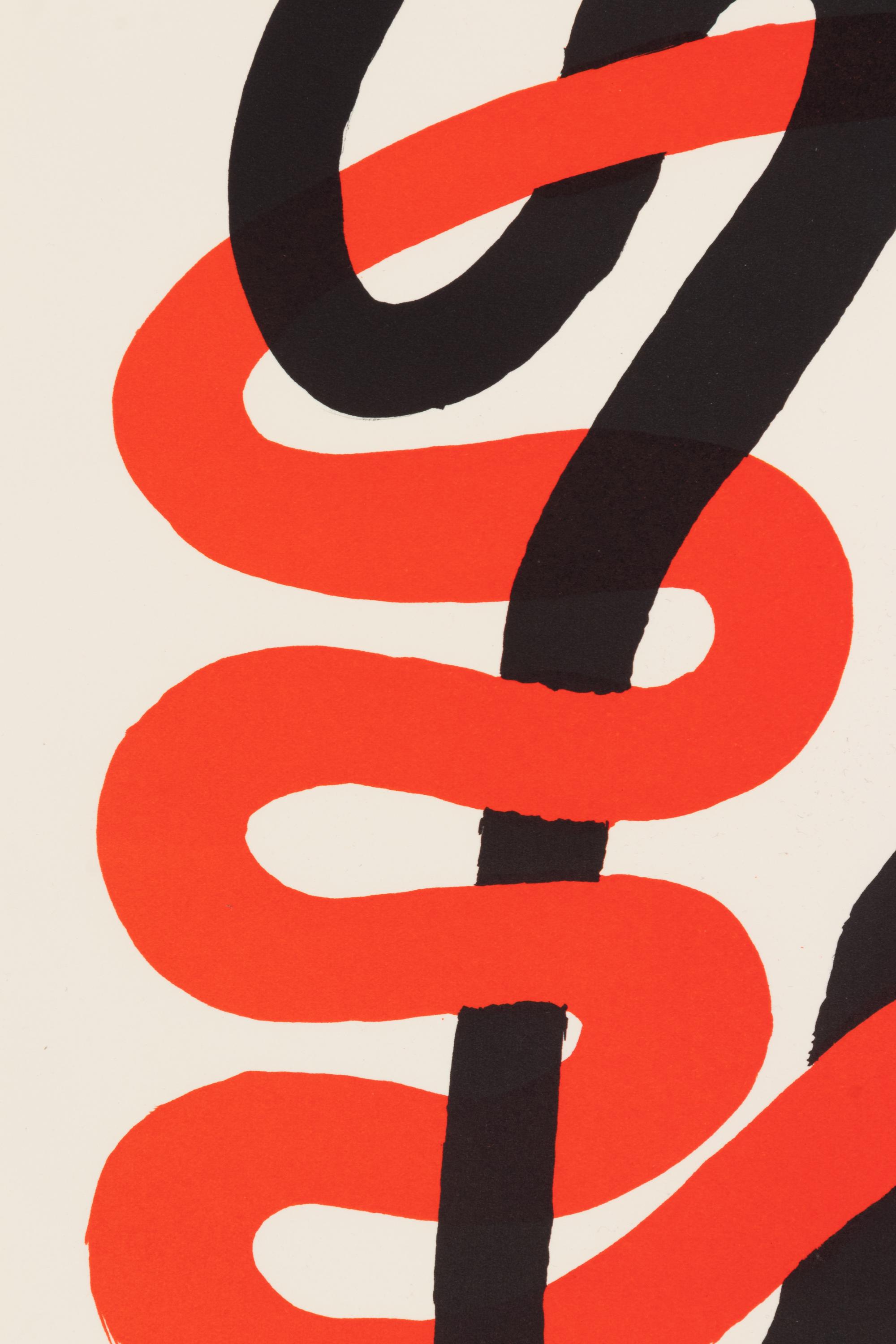 Deux Serpents noir et rouge