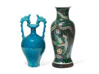 Two Chinese Style Vases, Qing Dynasty and later