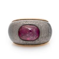 Burmese Ruby and Iron Ring