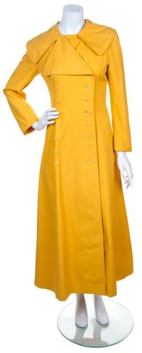 A La Flaque de Paris Mustard Canvas Coat,